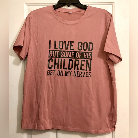Christian Humor Logo Tee - I Love God But… - Picture 1 of 2